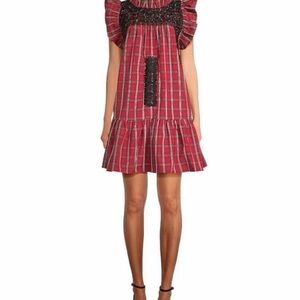 J. Marie Red Plaid Dress